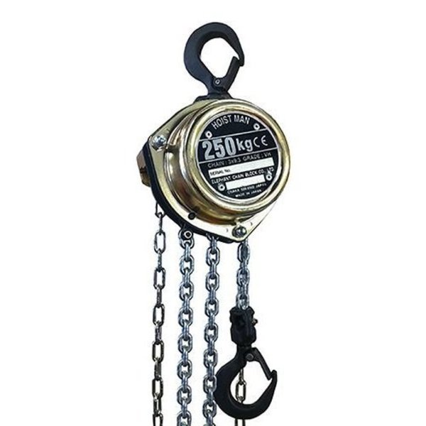 Elephant Lifting Products Hand Chain Hoist, Hoistman Hm25 Mini Series, 550 Lb Capacity, 20 Ft Lift HM-250-20